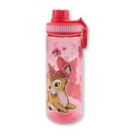 בקבוק אקרילי במבי פרחים 600 מל