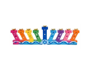 חנוכיה צבעונית